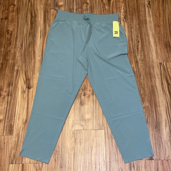 all in motion Pants - All in Motion womens pants large tall high rise ankle green crop Athleisure nwt